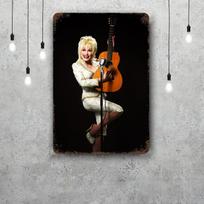 Dolly Parton dekoratyvinis plakatas Vintažinis skardos ženklas Metalinis ženklas Dekoratyvinė plokštelė Pub'ui Barui Vyriškam kampeliui Klubui Sienų dekoracija 20x30cm（7.8x11.8inch）