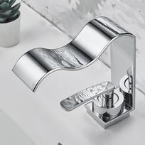 Varinis 304 krioklio maišytuvas vonios praustuvei (Karštas/Šaltas) - Prabangus dizainas Includes 60cm Hot and Cold Water Pipes