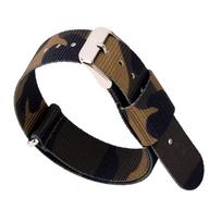 Nato Nato One prailginta pintos nailono laikrodžio apyrankė, kvėpuojanti vandeniui atspari nailono drobelės apyrankė 20/22 mm 24mm black