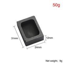 Grafito luitų forma papuošalų liejimui, 0,25–5 kg tiglio forma aukso, sidabro, vario, žalvario, aliuminio lydymui 50g black