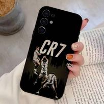 Futbolo R-Ronaldo dėklas telefonui Samsung S25,S24,S21,S22,S23,S30,Ultra,S20,Plus,Fe,Lite,Minkštas juodas dangtelis Samsung S105G