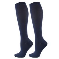 Unisex kompresinės kojinės, nuo nuovargio, varikozinių venų palaikymo kojinės lauko sportui, bėgimui, žygiams, golfui, kelionėms, skrydžiams XXL mėlyna
