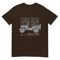 Willys Mb Vintage Visureigis Klasikinis Antrojo Pasaulinio Karo Marškinėliai M gray