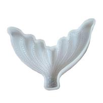 Mer-maid Tail Silicone Mold Candy Soap Mold Chocolate Mold for Baking 1 white