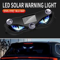 Saulės energija veikiantis automobilio LED žibintas „Velnias akis“: Belaidis siurbtukas, Dinamiškos išraiškos raudona, mėlyna, žalia spalvomis Standard Model gray