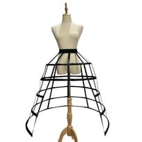 A formos Lolita Krinolinas 5 lankai Viktorietiškas pasijonis Madingas tuščiaviduris narvas apatinis sijonas Po suknia Black Style B beige