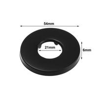 Juodas čiaupo dekoratyvinis dangtelis Chromuotos apdailos Sieninės flanšo dangtelis Naujas flanšo dangtelio plokštelė 54x21x6mm black