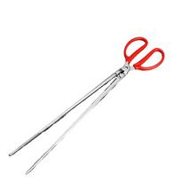 Plieninės daugiafunkcinės raudonos rankenos jūrų krabų žnyplės Neslystantis spaustukas Žvejybos laimikio įrankis Dantytas spaustukas 52cm straight