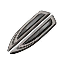 for Mercedes Benz Amg W205 W211 W204 W212 W213 W203 W176 2pcs Car Styling Side Fender Body Knife Emblem Stickers Decoration AX1 gray