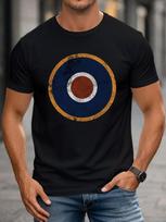 RAF Short Sleeve T-Shirt - Soft Crew Neck Casual & Sporty Tee Suitable for Fishing, Outdoor Act S gray