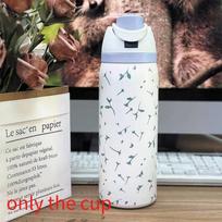 Drugelio mazgo gėlių rašto nerūdijančio plieno termosinė puodelis su užrakto spaustuku lauko veiklai Floral Print