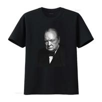 Winston Churchill Great Britain United Kingdom England Vintage Portrait T Shirt vintage Washed XXL black