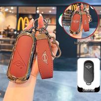 BMW MINI Key Case for Cooper S/JCW and Aceman Buckle Shell Bag brown