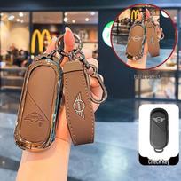 BMW MINI Key Case for Cooper S/JCW and Aceman Buckle Shell Bag brown