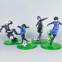 Blue Lock Soccer Anime Action Figure Series Isagi Yoichi Bachira Meguru Nagi Seishiro Collectible Toy Model Desktop Decor Statue NO BOX