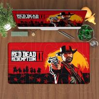120x60cm Dydžio pelės kilimėlis Red Dead Redemption 2 Žaidimų klaviatūros stalo kilimėlis Kompiuterio biuro reikmenys Anime Neslystantys pelės kilimėliai 30x60cm