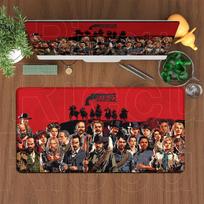 120x60cm Dydžio pelės kilimėlis Red Dead Redemption 2 Žaidimų klaviatūros stalo kilimėlis Kompiuterio biuro reikmenys Anime Neslystantys pelės kilimėliai 30x80cm