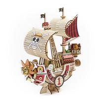 ki-gu-mi ONE PIECE Thousand Sunny Medinis 3D Dėlionė 139 Dalys Tiesiogiai iš Japonijos beige