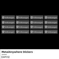 3D Metal Car Emblem Letter Decorative Stickers Badge Decal For Volkswagen VW Passat Golf Tiguan Polo M178 Scirocco Jetta CC Touareg