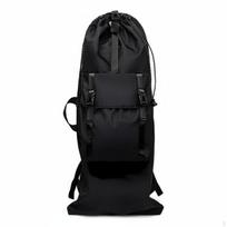 Longboard Bag Waterproof Backpack Carry Reflective Strips for Night Commuting Black 90x39x3cm black