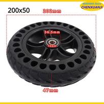 200*50 Medaus korys Kietas ratas 8 colių Kietos padangos su plastikiniu ratlankiu 200x50 Kietos padangos ratas Elektrinio paspirtuko priedams 8X2 200x50 black