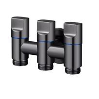 Stainless Steel 3 Ways Angle Valve Independent Controls Water Inlet Manifold  Laundry Room Plumbing 3 Ways
