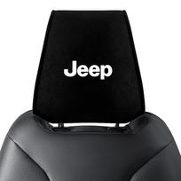 Automobilio galvos atramos užvalkalas Automobilinė galvos pagalvė Pagalvės užvalkalas Automobilio lipdukas Jeep Renegade Wrangler Cherokee Patriot Trail Hawk Compass juoda