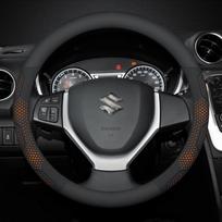 Suzuki Alto Ciaz Baleno Celerio Lgnis Jimny SX4 Swift Grand Vitara Carbon fiber Suede Car Steering Wheel Cover Auto Accessories