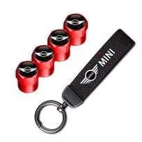 Automobilio padangų ratų vožtuvų dangteliai/Automobilio raktų grandinėlės žiedas Raktų pakabukas Mini Cooper JCW Works Cabrio F54 F55 F56 F57 F60 R50 R52 R53 R55 black