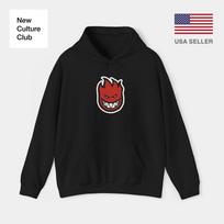 Spitfire Wheels Riedlentės Riedlentės Dizaino Hoodis Unisex Megztinis Įvairių Spalvų XXXL black