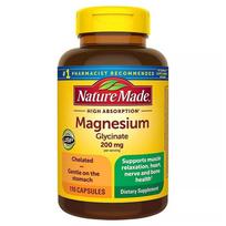 Naturemade Magnesium Glycinate 200mg Capsules 110 Tablets 1 pcs