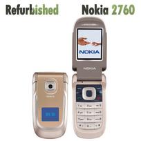 Atnaujintas originalus Nokia 2760 mobilusis telefonas su 1 SIM 1 Battery 1 Charger juoda