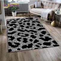Laukinio leopardo rašto 3D serijos kilimas, kilimėlis namų svetainei, miegamajam, sofai, prie durų, virtuvės dekoravimui, neslystantis kilimėlis vaikams 40x60cm(15x23in) gray