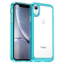 Dėklas iPhone XR iPhone X XR XS Max Apsauga Smūgiams Atsparus Spalvingas Minkštas Kraštas Silikoninis Skaidrus Bamperis iPhone XR 6,1 colio For iPhone X ežero mėlyna spalva