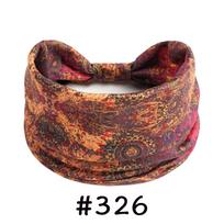 Boho galvos juostos moterims mazguotos plačios galvos juostos turbanas joga treniruotės galvos juostelės tamprios plaukų juostelės medvilninė bandana plaukų aksesuarai black