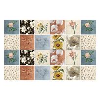15 cm meno plytelės sienos lipdukas Lipnus Kūrybingas mandalos stiliaus plytelės lipdukas Be klijų Vandeniui atsparus 24 vnt. 15*15*24PCS