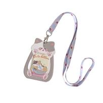 Shape Hollow Transparent Card Holder Girl's Neck Hanging Bus Card ID Card Holder Student Campus Card Holder One Size