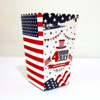 Independence Day Party Decorative Popcorn Box 4Th Of July Flag Gift Box Independence Day Popcorn Box 4-piece Set black