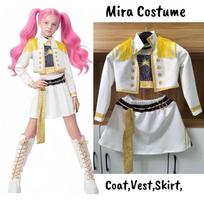 Geros kokybės Rumi Cosplay Kpop Karavijieriaus Kostiumas Perukas Kaukė Rummy Mergaitė Gimtadienio Šventės Dovana Karnavalo Pasirodymo Drabužių Rinkinys 160 black