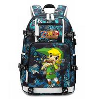 Zelda Zelda Spausdintas Kuprinė Lauko USB Prievadas Didelės Talpos Kelioninė Kuprinė 48*32*15