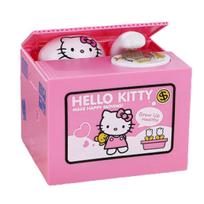 Fantazijos animacinio stiliaus pinigų vagis katė taupyklė Spalvinga vaikų taupyklė Džiaugsmas Kitty pink