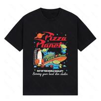 Žaislų istorija Animacinis marškinėlis Šaunūs automobiliai Picos planeta Ateiviai Streetwear Porai Unisex Vyriškas Vasarinis Medvilninis Moteriškas T-shirt Dydis per didelis Kvėpuojantis 3XL black