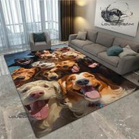3D mielas šuo margintas kilimas virtuvės kilimėliai Neslystantis kilimas lauko kilimai zoninis kilimas miegamojo dekoras rožinis kambario dekoras gimtadienio dovana 80x120cm gray