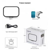 7Vloglite Handheld Gimbal with W40 Magnetic Mini Beauty Fill Light for DJI/Zhiyun Compact white