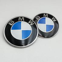 2 vnt. ABS 74mm 82mm BMW variklio dangčio emblema Automobilio priekinio dangčio logotipas Bagažinės dangtelio ženklelis BMW E39 E46 E30 E36 G20 E87 E60 E90 modeliams Priedai 82mmx1 74mmx1 gray