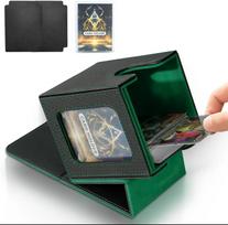 Kortų kaladės dėžutė su MTG Commander ekranu talpina 100+ kortų su dviem apsauginiais maišeliais Prekybinių kortų laikymo dėžutė tinka TCG, beisbolo, sporto kortoms