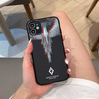 M-MARCELO B-BURLON Telefono dėklas IPhone 14 X XR XS 7 8 Plus 11 12 13 Pro MAX 13mini Matinis smūgiams atsparus dėklas iphone 14pro max