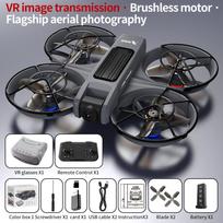 X226 VR Mini Dronas su HD Dviguba Kamera 5G WIFI Ekranu Nuotolinio Valdymo Pulteliu 360° Apvertimas FPV Bešepetėlis Optinio Srauto RC Kvadrokopteris Žaislas Vaikui Dovana VR+1 battery