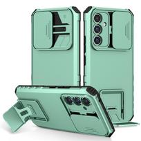 For Samsung Galaxy A14 A34 A54 5G Case Armor Kickstand Slider Camera Protector Case for Samsung A24 4G A25 A15 A04 A05 S Cover For Galaxy A05 white