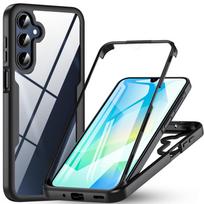 360 laipsnių dėklas, skirtas Samsung Galaxy A17 A16 A26 A36 A56 A15 A25 A35 A55 A14 A54 A24 A34 A06 A05 A07 M36 Su integruota ekrano apsauga Galaxy A05 gray